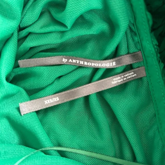 Xxs/Xs Anthropologie green dress - Picture 6 of 7